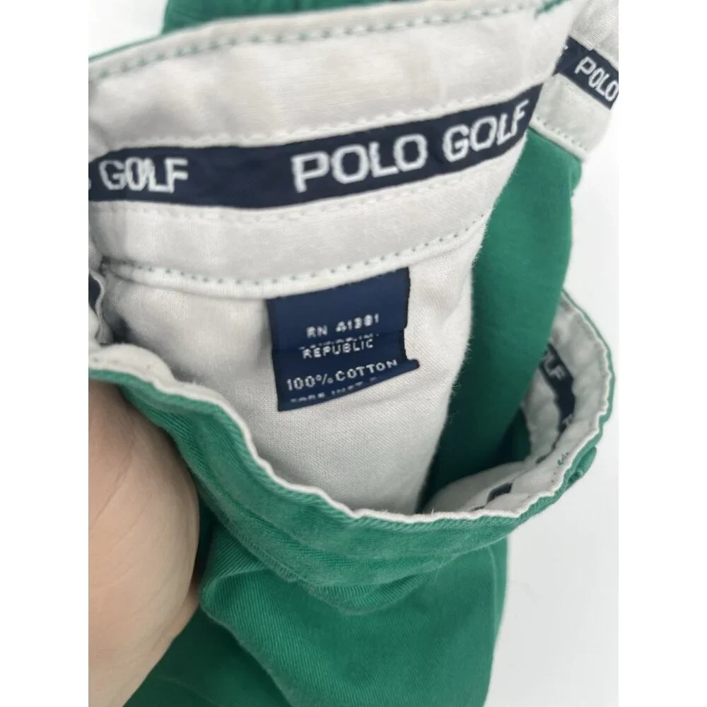 Vintage 90s Men’s Polo Golf Size‎ 35 Classic Chino Green Shorts *Read*